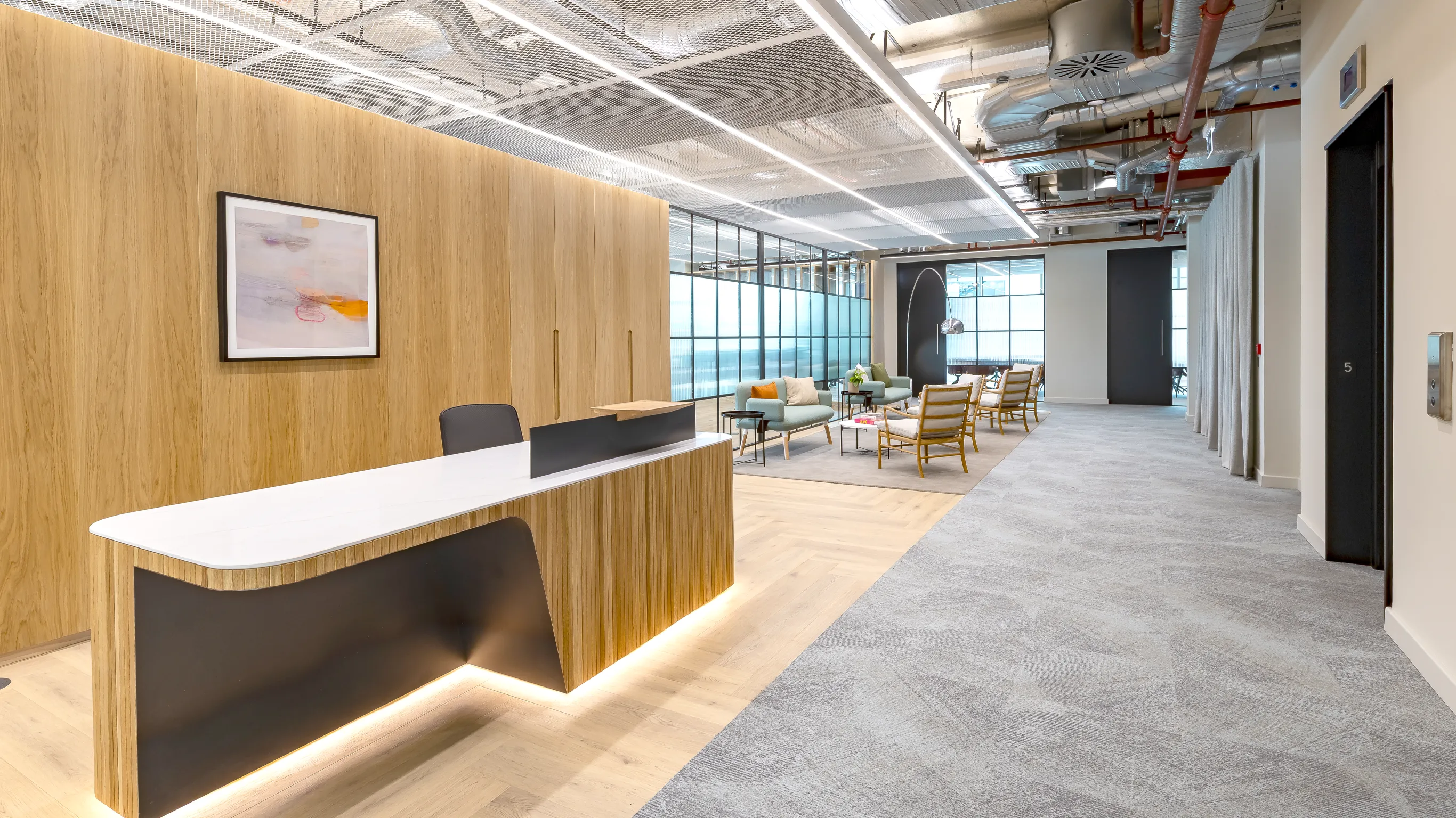 Typical on-floor reception